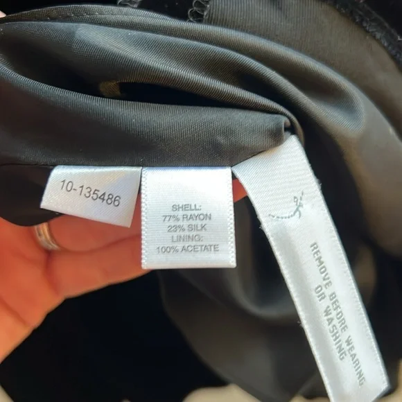 Strapless velvet cocktail dress - Picture 4 of 4